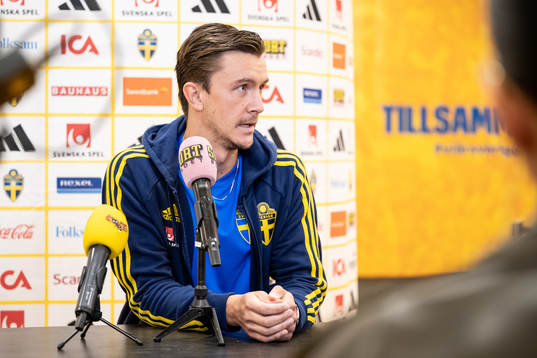 Kristoffer Olsson of the Swedish national football team