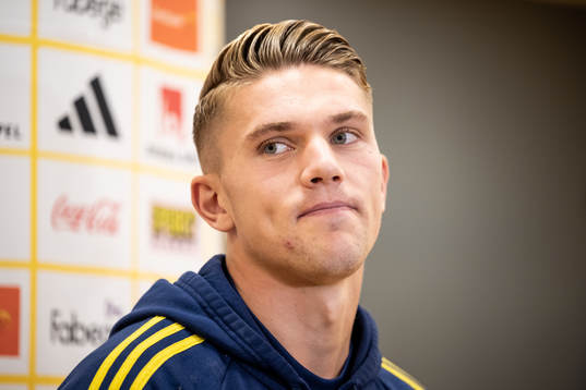 Viktor Gyökeres of the Swedish national football team