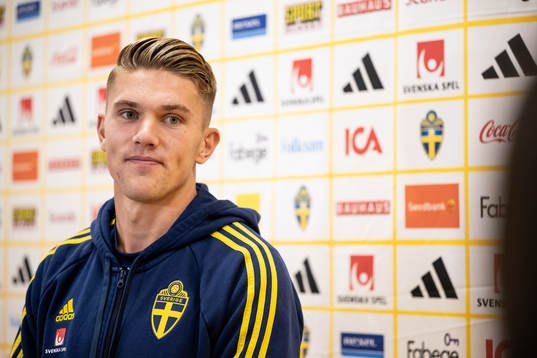 Viktor Gyökeres of the Swedish national football team