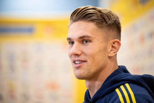 Viktor Gyökeres of the Swedish national football team