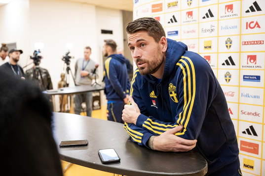 Goalkeeper Kristoffer Nordfeldt of the Swedish national