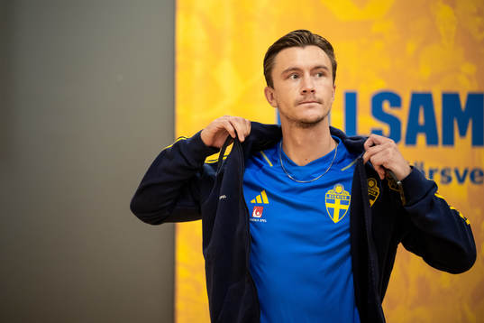 Kristoffer Olsson of the Swedish national football team