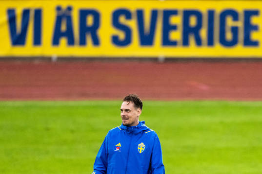Bläddra bland fler bilder av Fotboll, U21, Sverige, Träning 