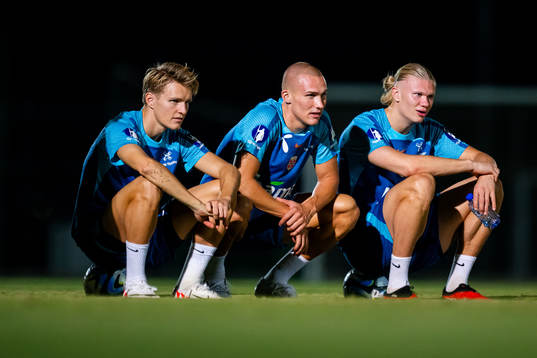 Bläddra bland fler bilder av Football, UEFA Euro Qualifier, Norway, training