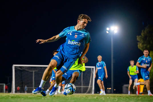Sander Berge of the Norwegian national football team
