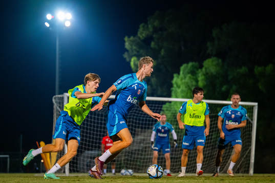 Marcus Holmgren Pedersen and Ola Solbakken of the Norwegian