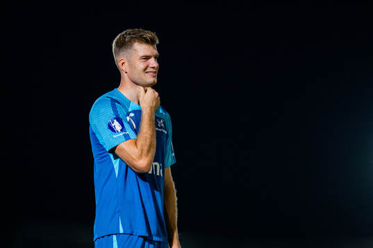 Alexander Sørloth of the Norwegian national football team