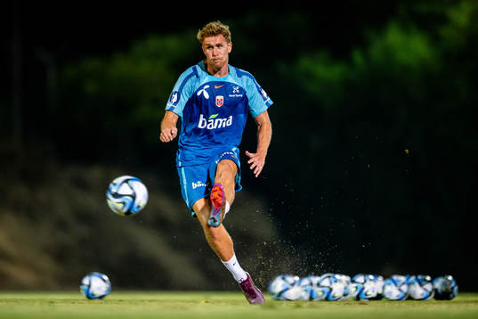 Ola Solbakken of the Norwegian national football team