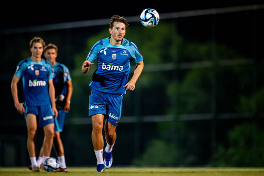 Sander Berge of the Norwegian national football team