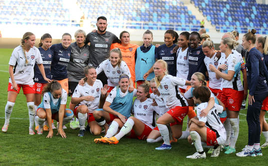 Players of Rosengård celebrate
