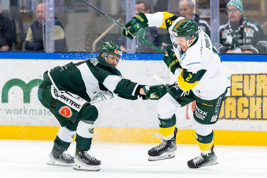 Tingsryds Kevin Ekman Larsson och Björklövens Scott Pooley