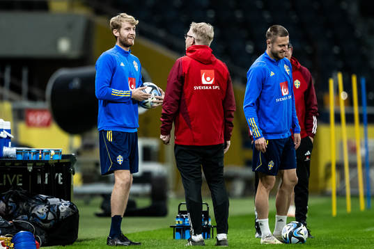 Filip Helander and Mattias Svanberg of the Swedish national
