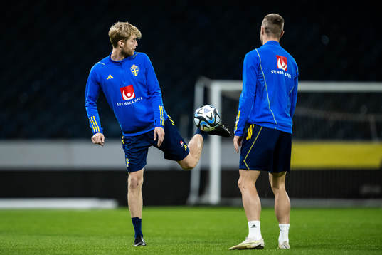 Filip Helander of the Swedish national football team at a