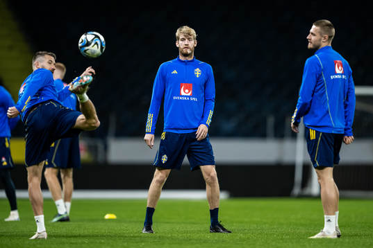 Filip Helander and Mattias Svanberg of the Swedish national