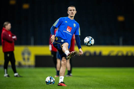 Gustaf Lagerbielke of the Swedish national football team at