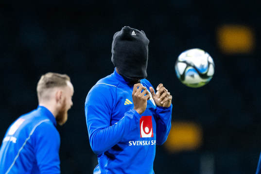 Anthony Elanga of the Swedish national football team at a