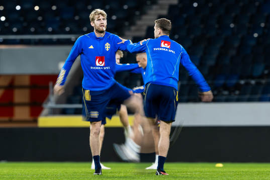 Filip Helander and Viktor Claesson of the Swedish national