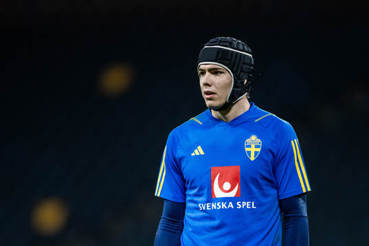 Goalkeeper Jacob Widell Zetterström of the Swedish