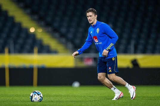 Kristoffer Olsson of the Swedish national football team at