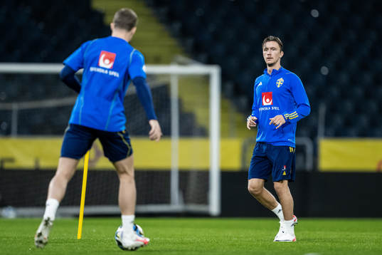 Kristoffer Olsson of the Swedish national football team at