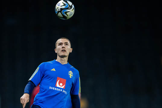 Gustaf Lagerbielke of the Swedish national football team at