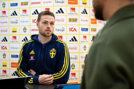 Gabriel Gudmundsson of the Swedish national football team