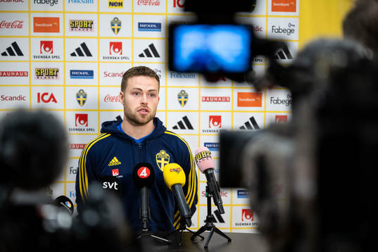 Gabriel Gudmundsson of the Swedish national football team