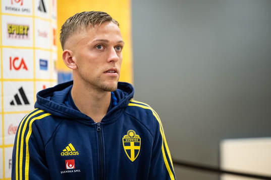 Jesper Karlsson of the Swedish national football team