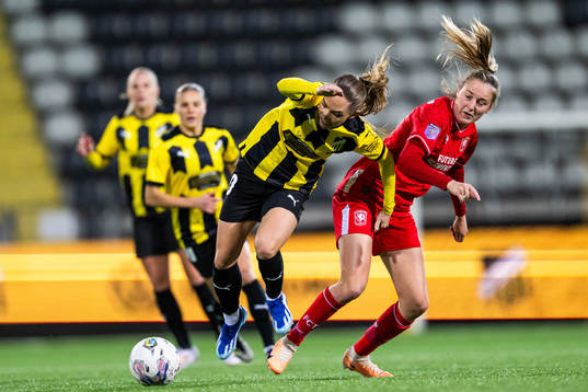 during the UEFA Women's Champions League qualifying match