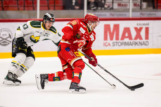 Östersunds Max Krogdahl och Kalmars Roni Allen