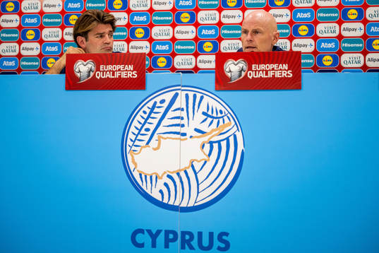 Press officer Morten Morisbak Skjønsberg and head coach