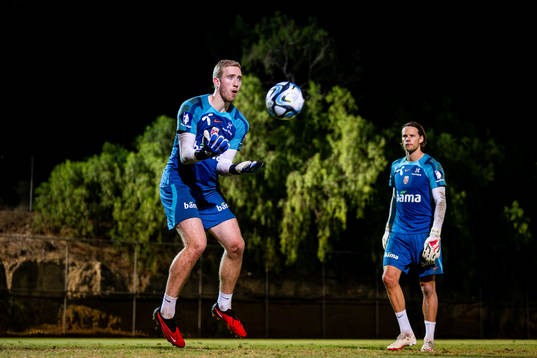 Goalkeeper Egil Selvik and goalkeeper Ørjan Håskjold
