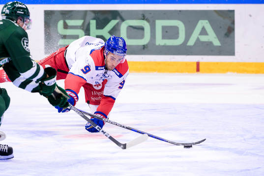 Färjestads Joakim Nygård och Oskarshamns Ahti Oksanen