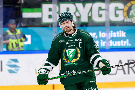 Färjestads Linus Johansson deppar