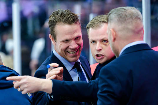 Oskarshamns assisterande tränare Christoffer Norgren och