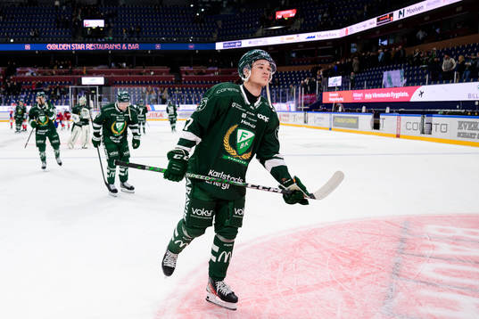 Färjestads Elliot Ståhlberg deppar