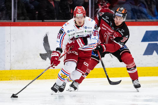 Timrås Axel Rindell och Örebros Glenn Gustafsson