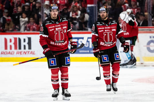 Örebros Emil Larsson och Ludvig Larsson deppar
