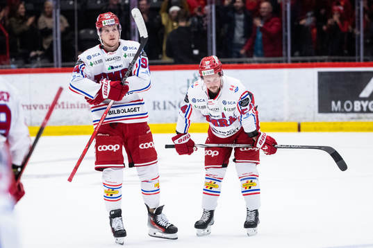 Timrås Sebastian Hartmann och Jonathan Dahlén deppar