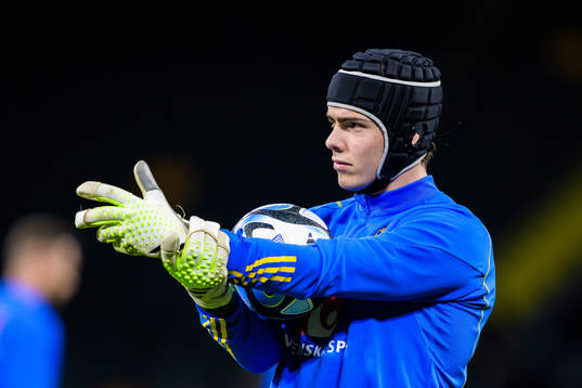 Goalkeeper Jacob Widell Zetterström of Sweden