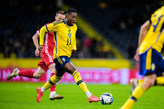 Anthony Elanga of Sweden