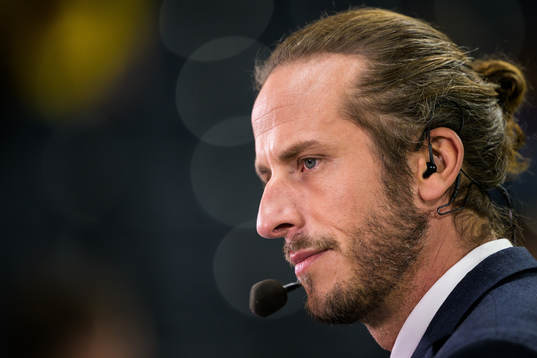 Jonas Olsson ahead the international friendly football
