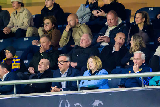 Karl-Erik Nilsson, vice president of UEFA, in the stands
