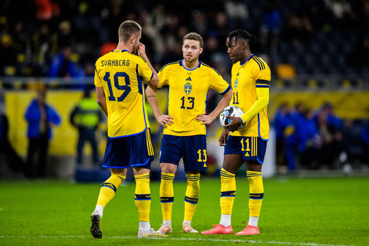 Mattias Svanberg, Gabriel Gudmundsson, and Anthony Elanga