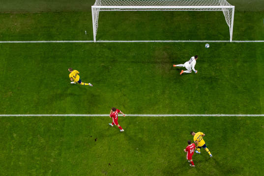Jesper Karlsson of Sweden celebrates