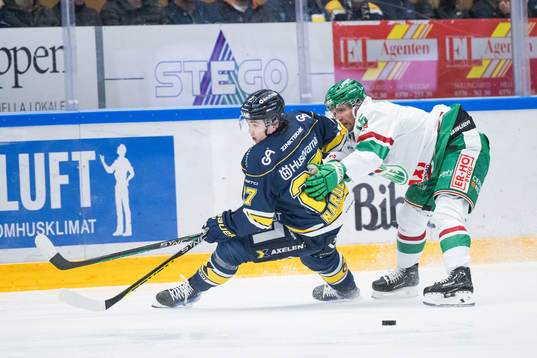 HV71s Robert Nardella och Rögles Simon Ryfors