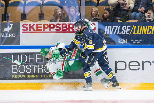 Rögles Albin Sundsvik och HV71s Anton Strålman