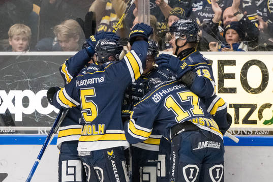 HV71s André Petersson jublar