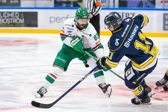 Rögles Riley Sheen och HV71s Simon Önerud