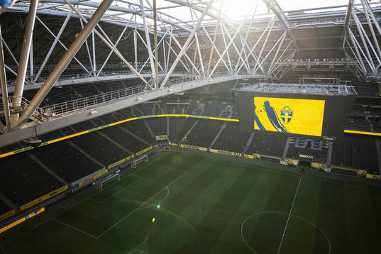General interior view over Friends Arena